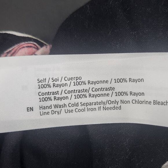 Band of Gypsies Black and Pink Floral Boho Crop Top Sz Small NWT Black Crop Top - Picture 9 of 10